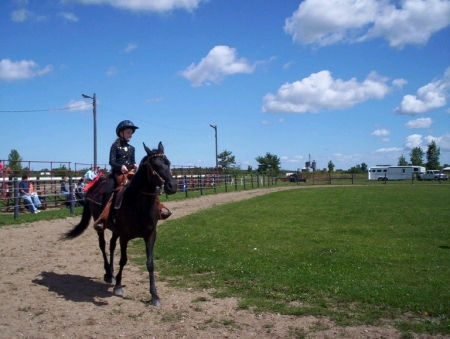 My youngest and her horse