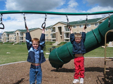 Brandon and Jared hangin' around