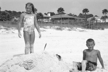 Emma, Tyson and Tate at the Beach