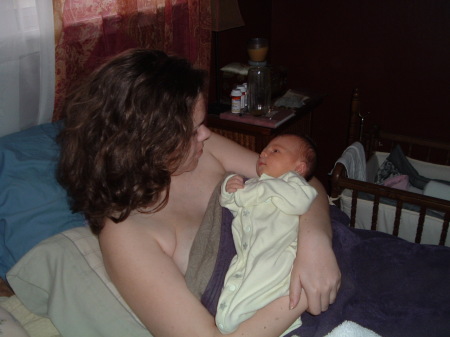 Me and my new daughter; Thanksgiving 2005