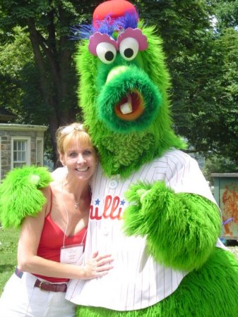 With the Phillie Phanatic