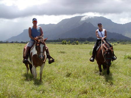 Horseback riding on Kaui