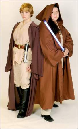 Jedi Costumed Lewis girls