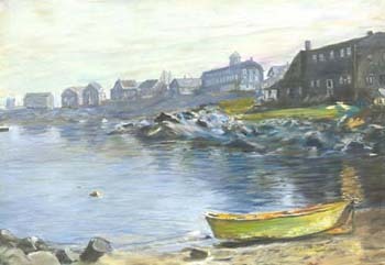My painting of Monhegan Island, Maine