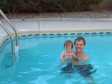 Emma and me cooling off in Vegas