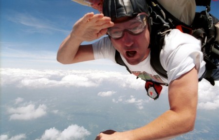 Free-falling at 13,000 feet YEEEEEHAAA!