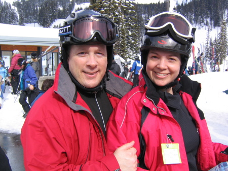 Dan and Karin ski a little too