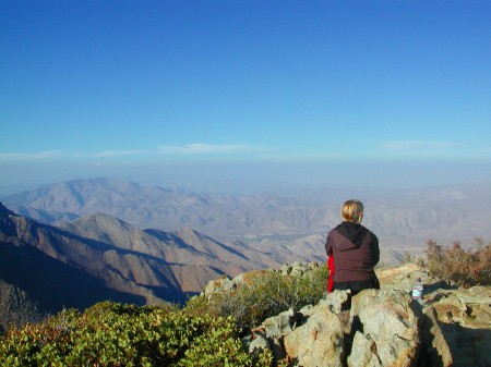 Hiking up high