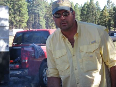 Grilling at the Valles Caldera.