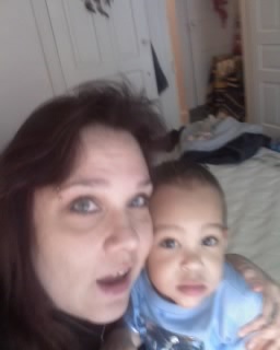 my wife, Chris and my grandson, Talon