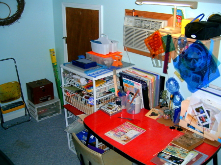 my scrapbook area