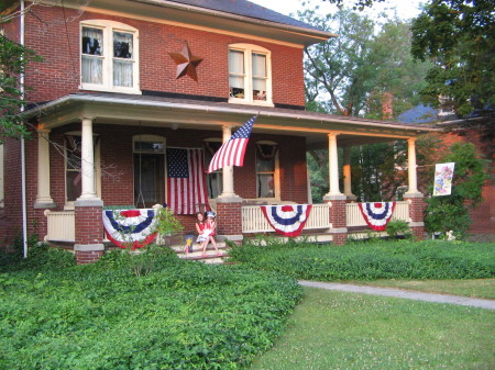 Our house decked out for 4th of July