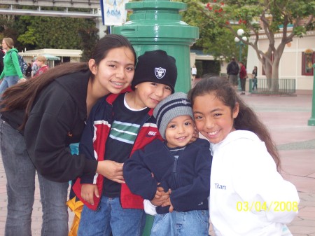 My grandkids at Disneyland.