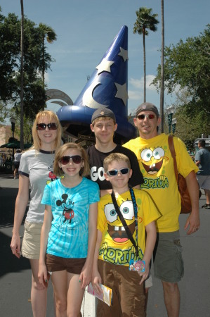 The family at Hollywood Studios