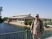 My Dad infront of a Chapel he attends (IRAQ)