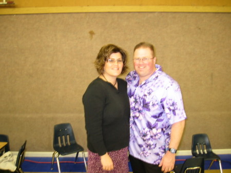 my husband Warren and I: Oct. '05