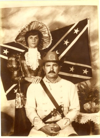 Sandra & I during the civil war