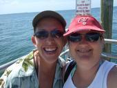 Peggy (used to be Thurmond-class of '82) and I at  Fort Desoto.