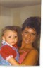 My sister Anne and my son when he was 6 months old