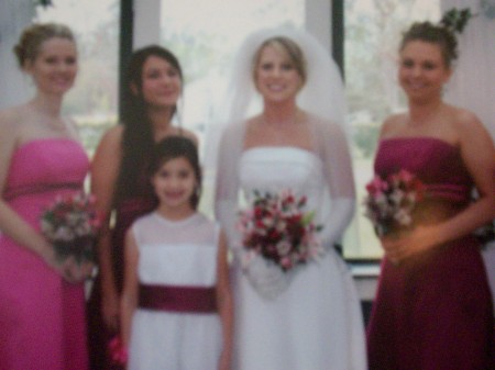 Bride and bridesmaids