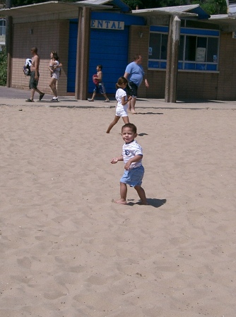 Jared at the Beach in California