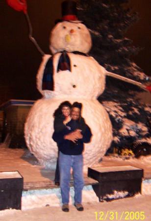 my lady and I with Snowzilla, Anchorage, AK 2005