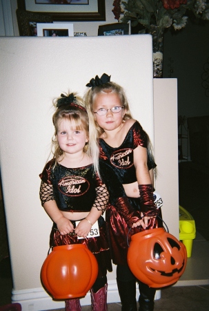 My little girls at Halloween 2005
