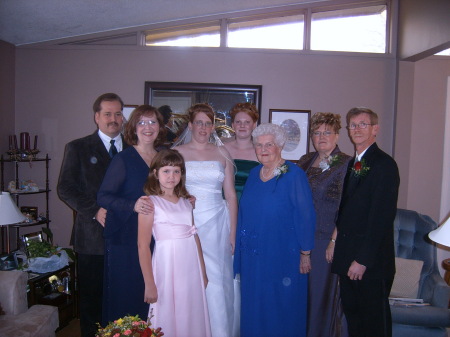 the magee,ruthven&kozun-young families at our daughter's wedding