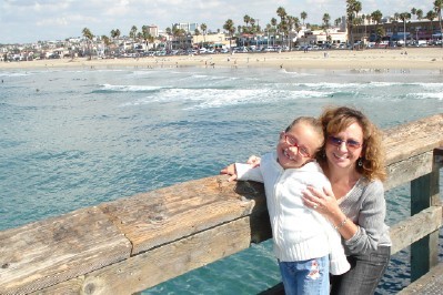 Daughter & wife at Newport Beach, CA '07