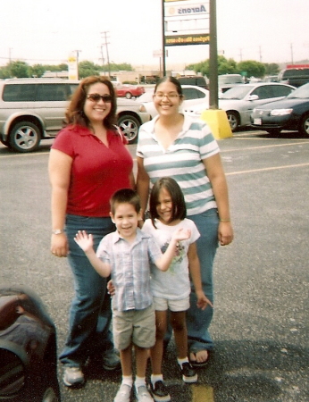 maricela and becky & my kids