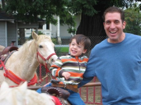 Luca's first pony ride October 2005