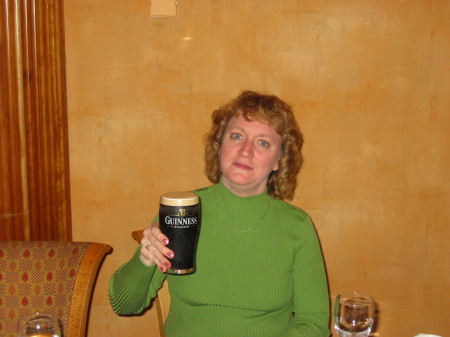 Enjoying a drink in Portadown Northern Ireland