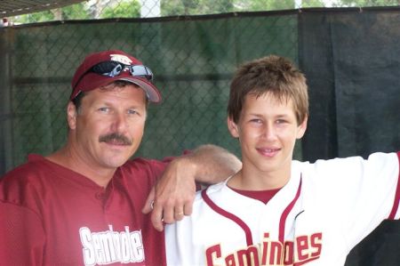 cory and me playing ball