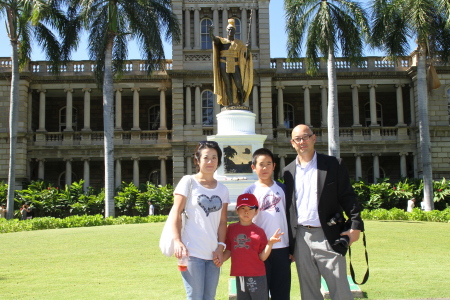 Kamehameha with My family