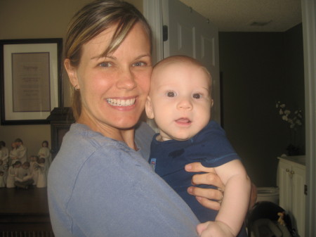 Tracy with Landon, my youngest grandson!