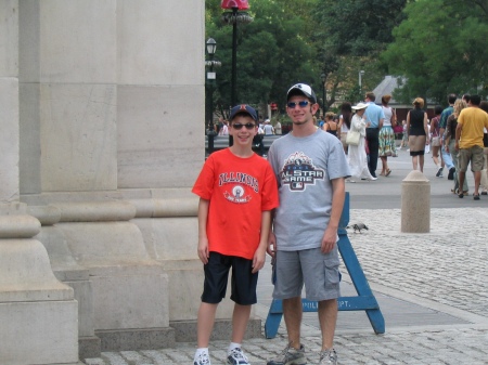 My kids, Justin and Matthew.....New York City, 2005