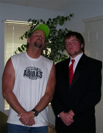 Me and Zac being gangster before his 1st prom