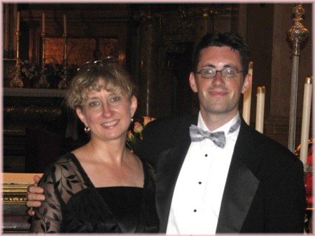 With Jeff Benson, H-B Woodlawn Choral Director, at St. Peter's Cathedral in Vienna, Austria.  July 2007.