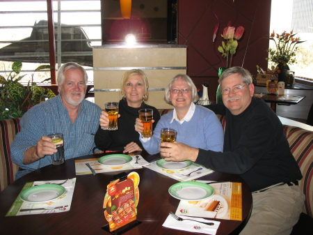 Earl, Connie Nancy 'n Girard in China