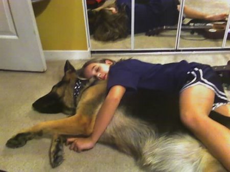 My youngest and our wonderful dog...zzzzzz....