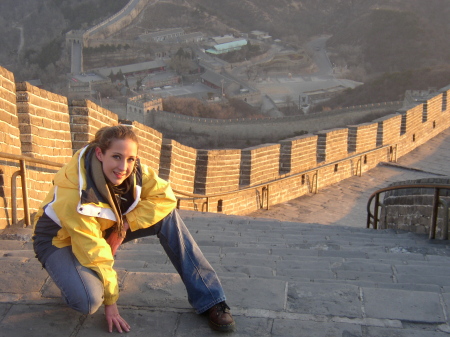 My daughter, Brittany.  Great Wall of China.