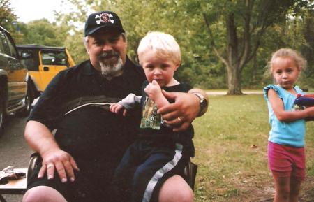 Jeff with our grandchildren