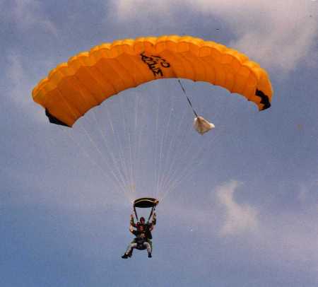 tandem jump over Williston, " AWESOME RIDE ".