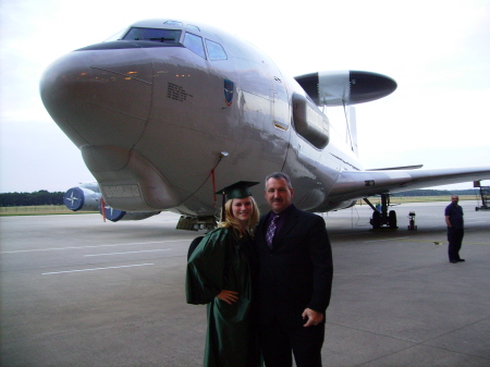 Haley and Me in front of AWACS