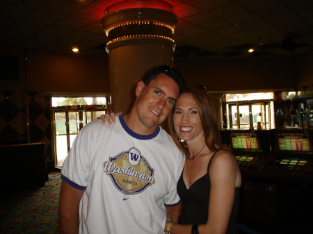 My husband, Brian and I in Vegas this July- 07