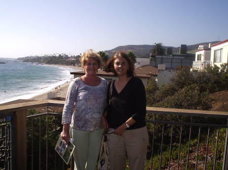 Elaine Kaminsky and I at Laguna Beach