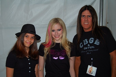 Julia and I with Avril Lavigne