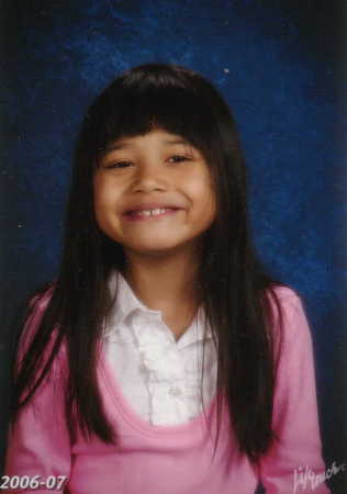 This is Jasmine's school picture for 2006-2007, 3rd grade