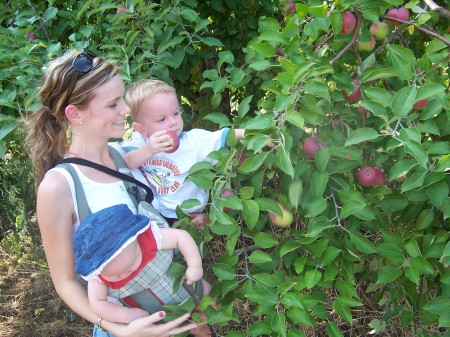 Me and my babies apple picking