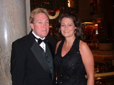 Rusty and I on formal night of the cruise